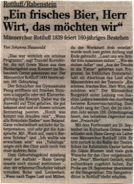 Presseartikel: Männerchor rottluff 1839 e.V.
