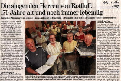 Presseartikel: Männerchor Rottluff 1839 e.V.