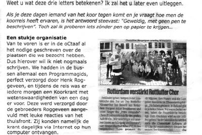 Presseartikel: Männerchor Rottluff 1839 e.V.