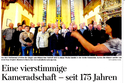 Presseartikel: Männerchor Rottluff 1839 e.V.